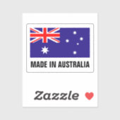 Gemaakt in Australische aangepaste vinylstickers Sticker (Vel)