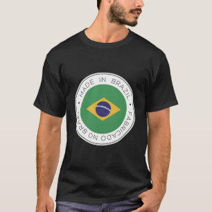 Gemaakt in Brazilië Vlag T-shirt