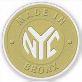 Gemaakt in Bronx Token Sticker (Voorkant)