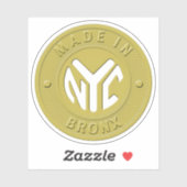Gemaakt in Bronx Token Sticker (Vel)