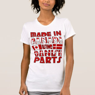 Gemaakt in Canada Deense Onderdelen T-shirt