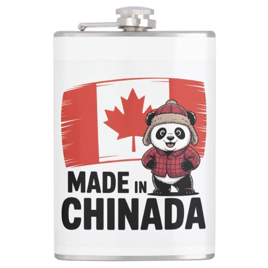 Gemaakt in China Panda - Chinees Canadees Heupfles (Voorkant)