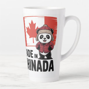 Gemaakt in Chinada Panda – Chinees-Canadees Latte Mok