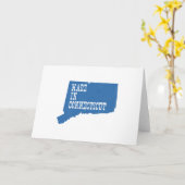 Gemaakt in Connecticut Groeten Kaart (Gele Bloem)