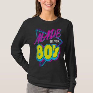 Gemaakt in de jaren 80 1980s Retro Jaren Tachtig V T-shirt