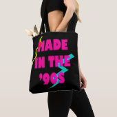 Gemaakt in de jaren '90 retro neon aangepaste verj draagtas (Dichtbij)