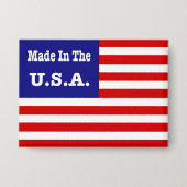 Gemaakt in de Verenigde Staten Rood Wit en Blauw A Button (Voorkant)