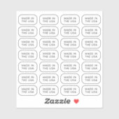 Gemaakt in de Verenigde Staten Stickers (Vel)