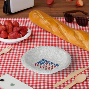 Gemaakt in de VS 4 juli Glitter Papieren Kommen