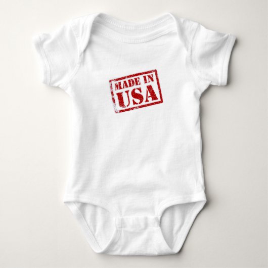 Gemaakt in de VS Baby Romper (Voorkant)