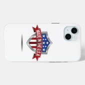 Gemaakt in de VS Case-Mate iPhone Case (Achterkant (horizontaal))