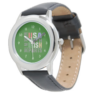 Gemaakt in de VS Ierse Onderdelen Horloge