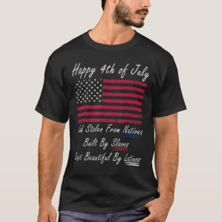 Gemaakt in de VS Zwart Amerikaanse vlag Schattig G T-shirt