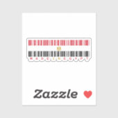 Gemaakt in Egypte Barcode Vlag Sticker (Vel)