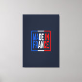 Gemaakt in Frankrijk Wijnkunst Canvas Afdruk (Voorkant)
