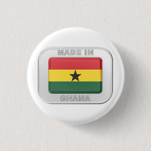 Gemaakt in Ghana Ronde Button 3,2 Cm