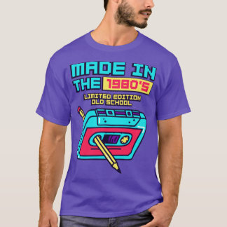 Gemaakt in het Retro-Cassettebandje van 1980 T-shirt