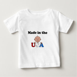 gemaakt in het T-shirt van Amerikaanse kinderen