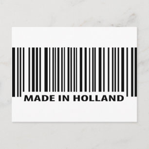 gemaakt in holland barcode icon briefkaart