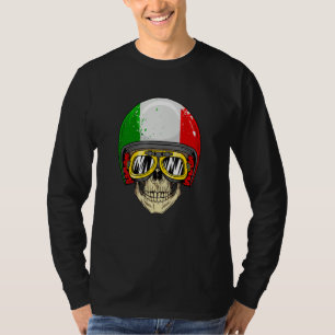 Gemaakt in Italië Cool Italiaanse Vlag Schedel Ill T-shirt