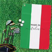 Gemaakt in Italië Italiaanse vlag Rood Wit Groen I Golfhanddoek