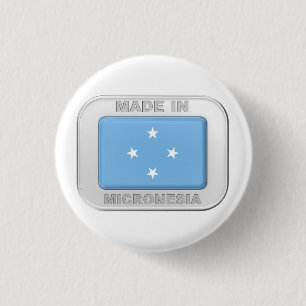 Gemaakt in Micronesië Ronde Button 3,2 Cm