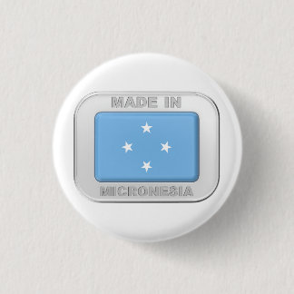 Gemaakt in Micronesië Ronde Button 3,2 Cm