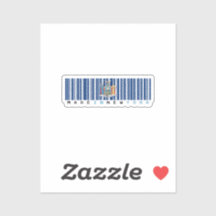 Gemaakt in New York Barcode Flag Sticker – Pride