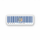 Gemaakt in New York Barcode Flag Sticker – Pride (Voorkant)