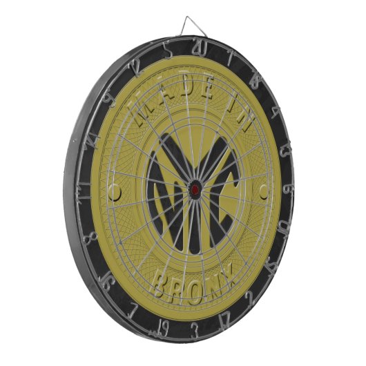 Gemaakt in New York Bronx Dartbord (Voorkant Links)