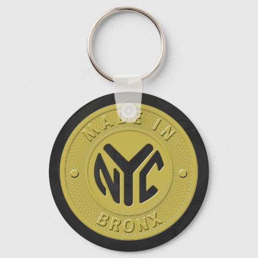 Gemaakt in New York Bronx Sleutelhanger (Voorkant)