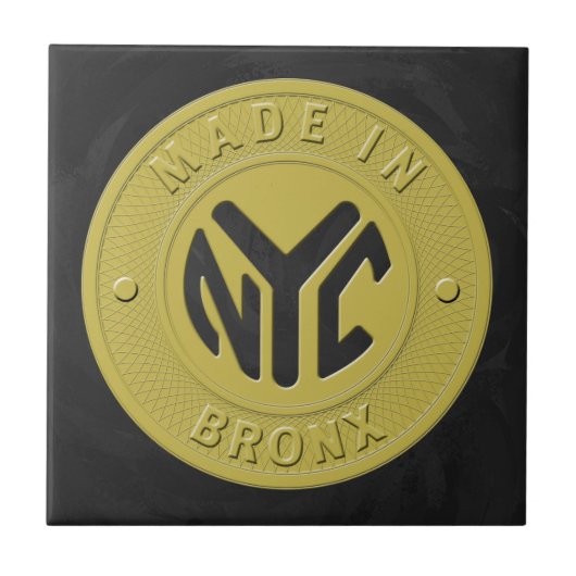 Gemaakt in New York Bronx Tegeltje (Voorkant)