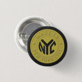Gemaakt in New York Ronde Button 3,2 Cm (Voorkant /achterkant)