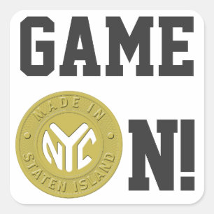 Gemaakt in New York Staten Island Vierkante Sticker