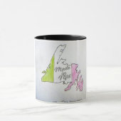 Gemaakt in Newfoundland mok vlag kleuren (Midden)