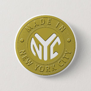 GEMAAKT IN NYC Pin Ronde Button 5,7 Cm