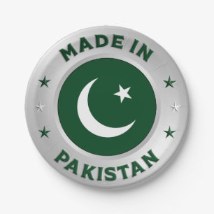 Gemaakt in Pakistan Papieren Bordje