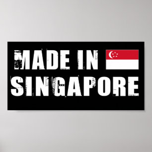 Gemaakt in Singapore Poster