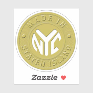 Gemaakt in Staten Island Token Sticker
