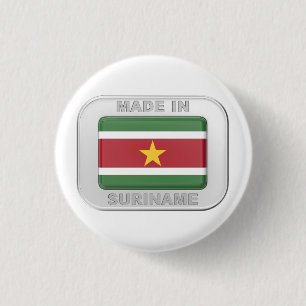 Gemaakt in Suriname Ronde Button 3,2 Cm
