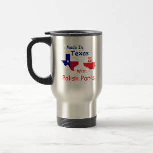 gemaakt in Texas met Poolse onderdelen Reisbeker