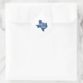 Gemaakt in Texas Ronde Sticker (Tas)