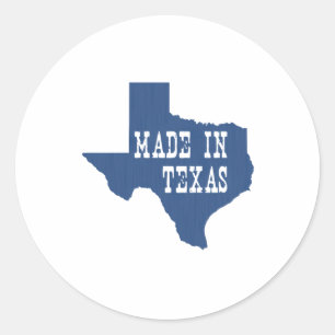 Gemaakt in Texas Ronde Sticker