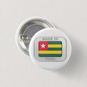 Gemaakt in Togo Ronde Button 3,2 Cm (Voorkant /achterkant)