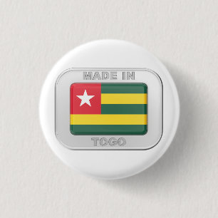 Gemaakt in Togo Ronde Button 3,2 Cm