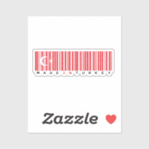 Gemaakt in Turkije Barcode Vlag