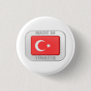 Gemaakt in Turkije Ronde Button 3,2 Cm