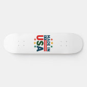 Gemaakt in USA patriottisch typografisch ontwerp Skateboard (Horizontaal)