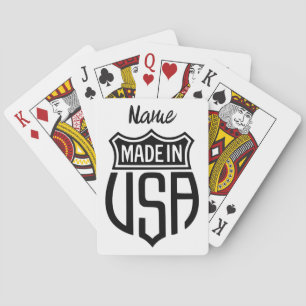 Gemaakt in Verenigde Staten Sign Thunder_Cove Pokerkaarten