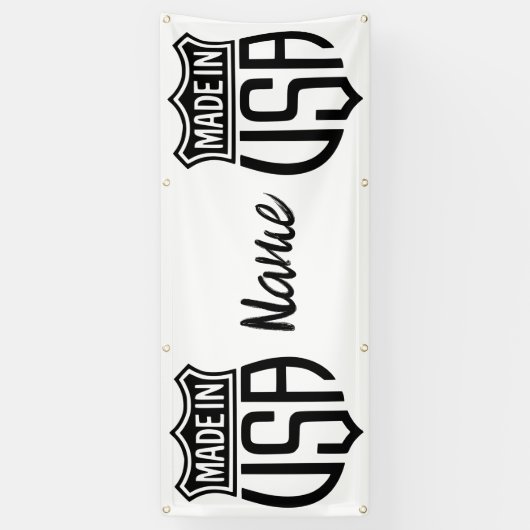 Gemaakt in Verenigde Staten Sign Thunder_Cove Spandoek (Verticaal)